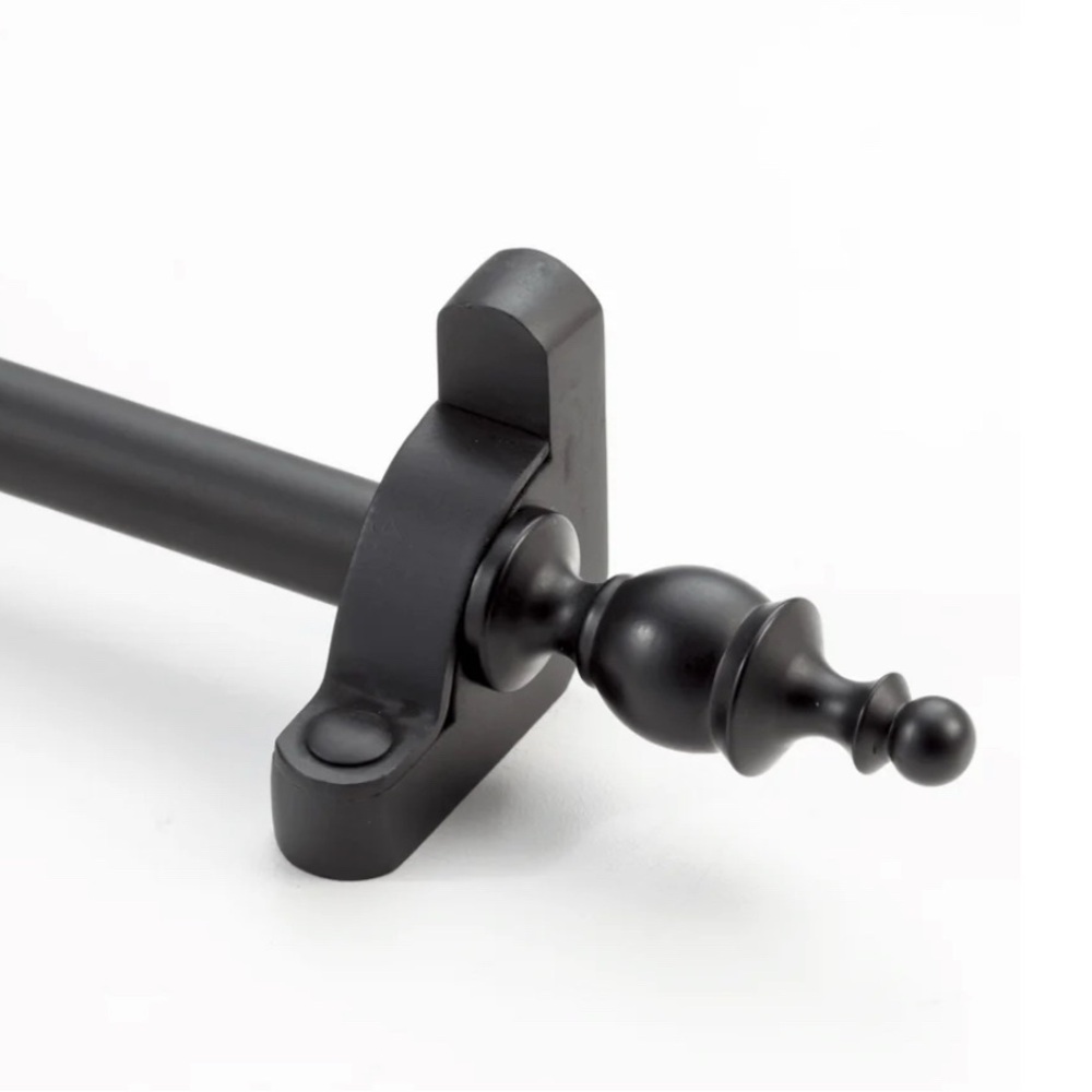 ZOROUFY Heritage Tubular Stair Rod Collection Crown Finials SET OF 6 New